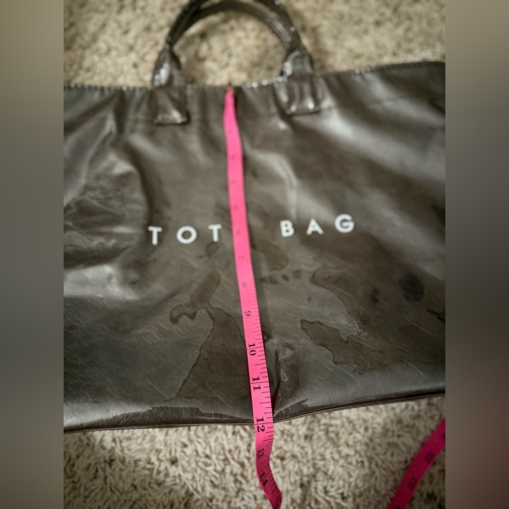 PVC Tote Bag- Dark Brown - Picture 8 of 9